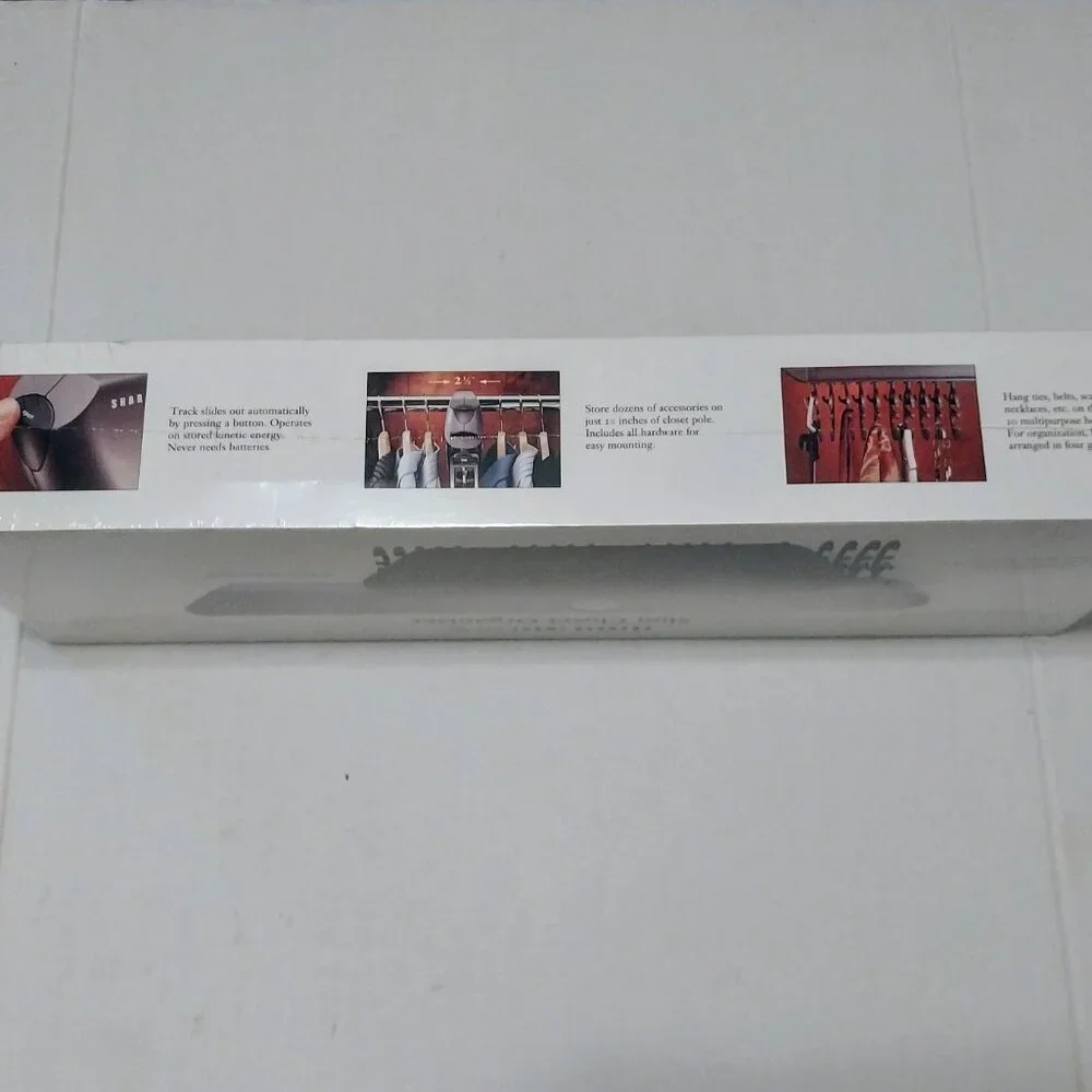 NIB SHARPER IMAGE SLIM CLOSET ORGANIZER